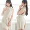 【2510円★数量限定】例のニット スキ見せワンピース (アイボリー)<お一人様1点限り>